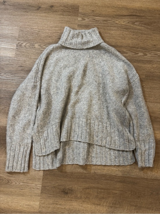Marled Sweaters - Chunky Cream/Neutral Turtleneck Knit Sweater | Marled | XL